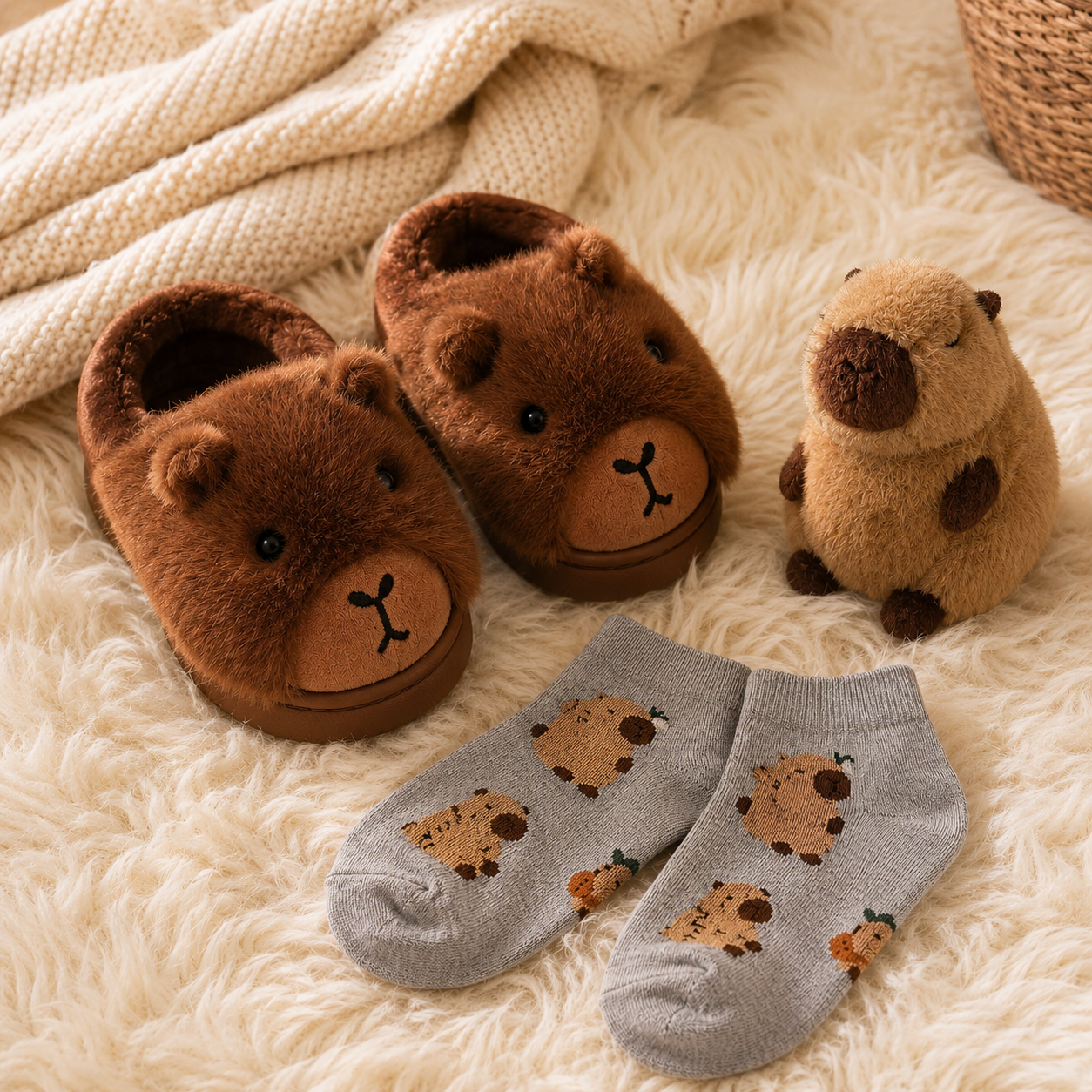 Pantuflas Capibara Kids