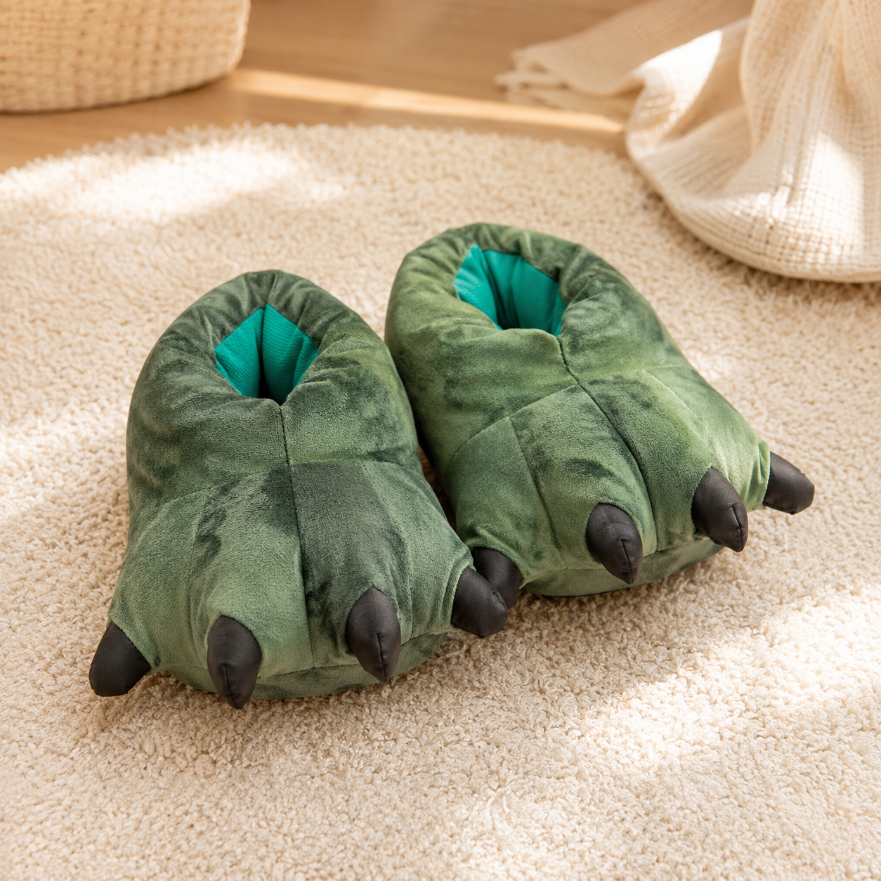 Pantuflas Garras verdes kids