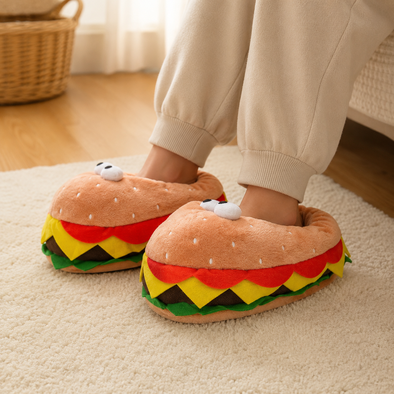 Pantuflas Hamburgesa kids