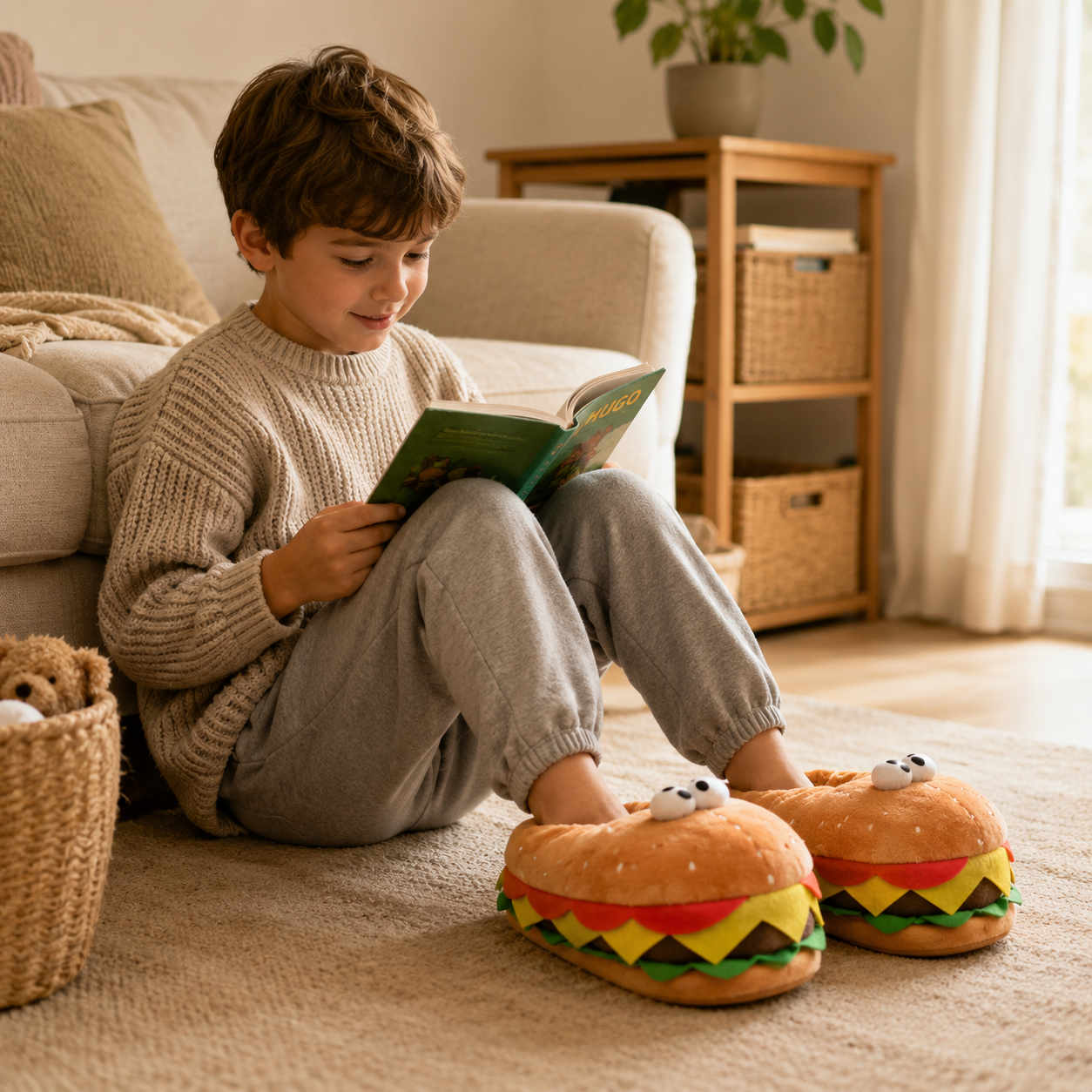 Pantuflas Hamburgesa kids